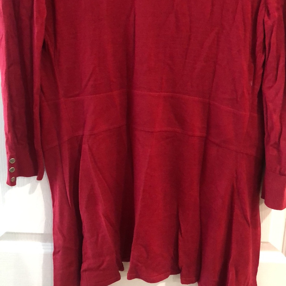 Red Open Cardigan - Picture 6 of 6